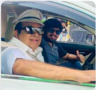 Background image of tall buildings with light opacity