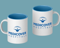 Corporate gifting solutions for brand promotion in teal and navy color scheme