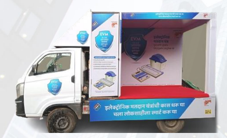 L Shape van branding with blue and white design on side of van